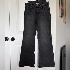 LC Lauren Conrad Black Wide-Leg Flare Jeans